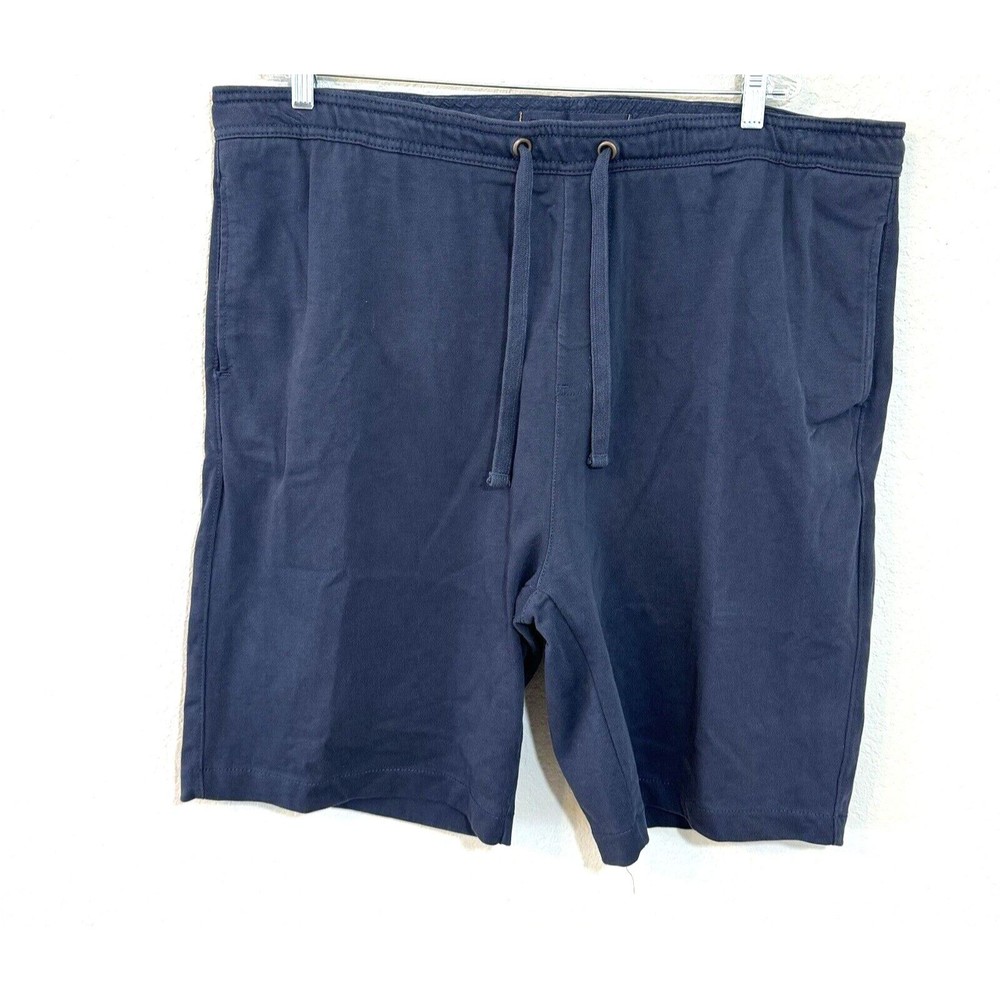 Tailor Vintage Men's Navy Shorts Size XXLarge Blue Cotton Drawstring‎